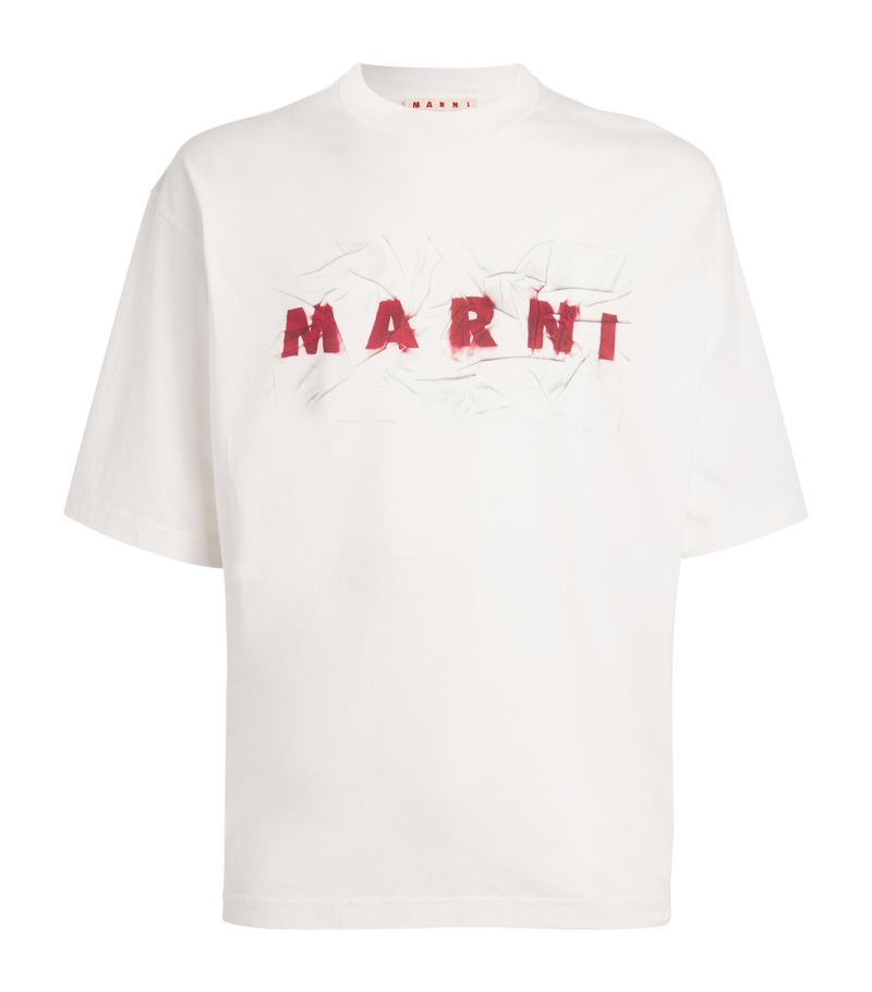 Marni Marni Logo Print T-Shirt