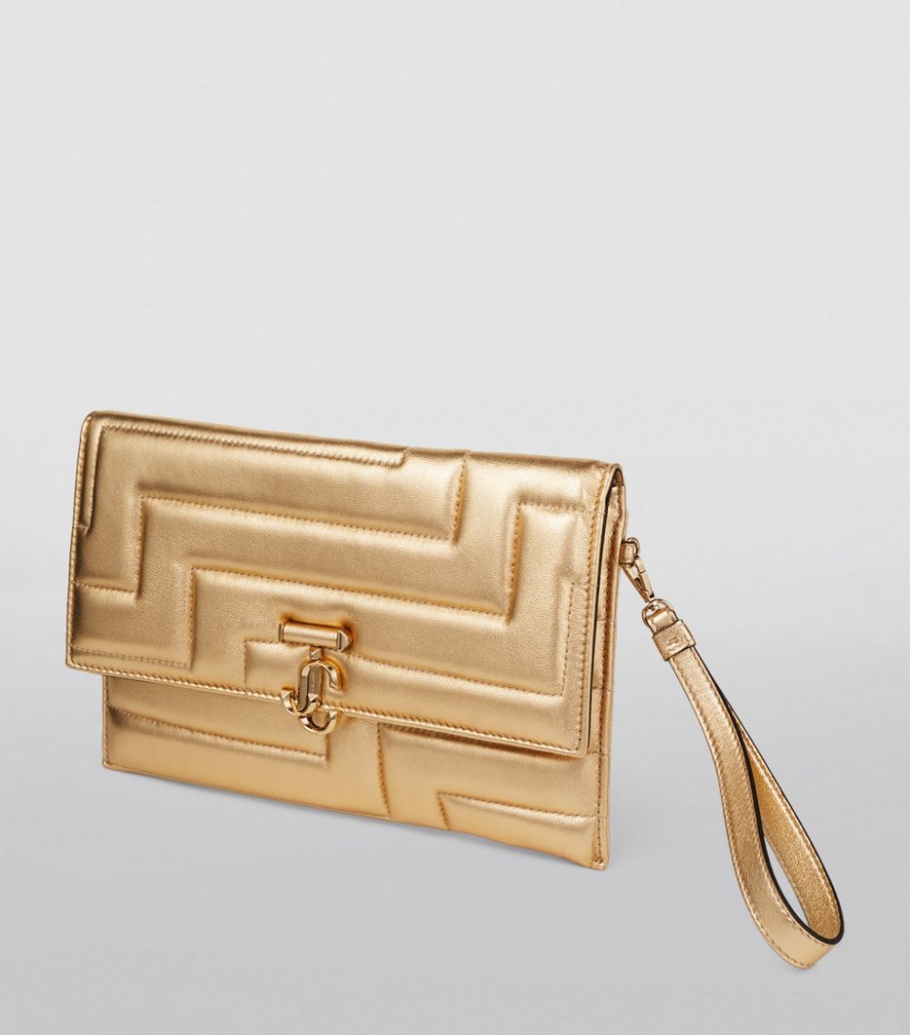 Jimmy Choo Jimmy Choo Metallic Avenue Envelop Clutch Bag