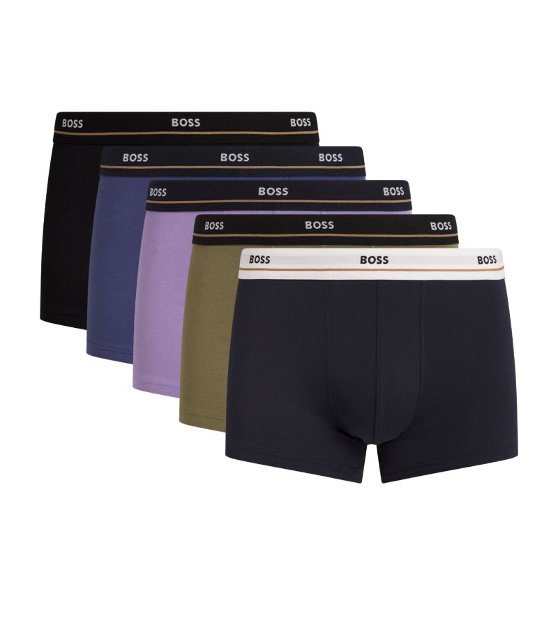 BOSS Boss Stretch-Cotton Essential Trunks (Pack Of 5)