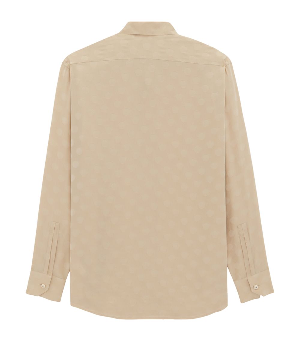 Saint Laurent Saint Laurent Silk Polka Dot Shirt