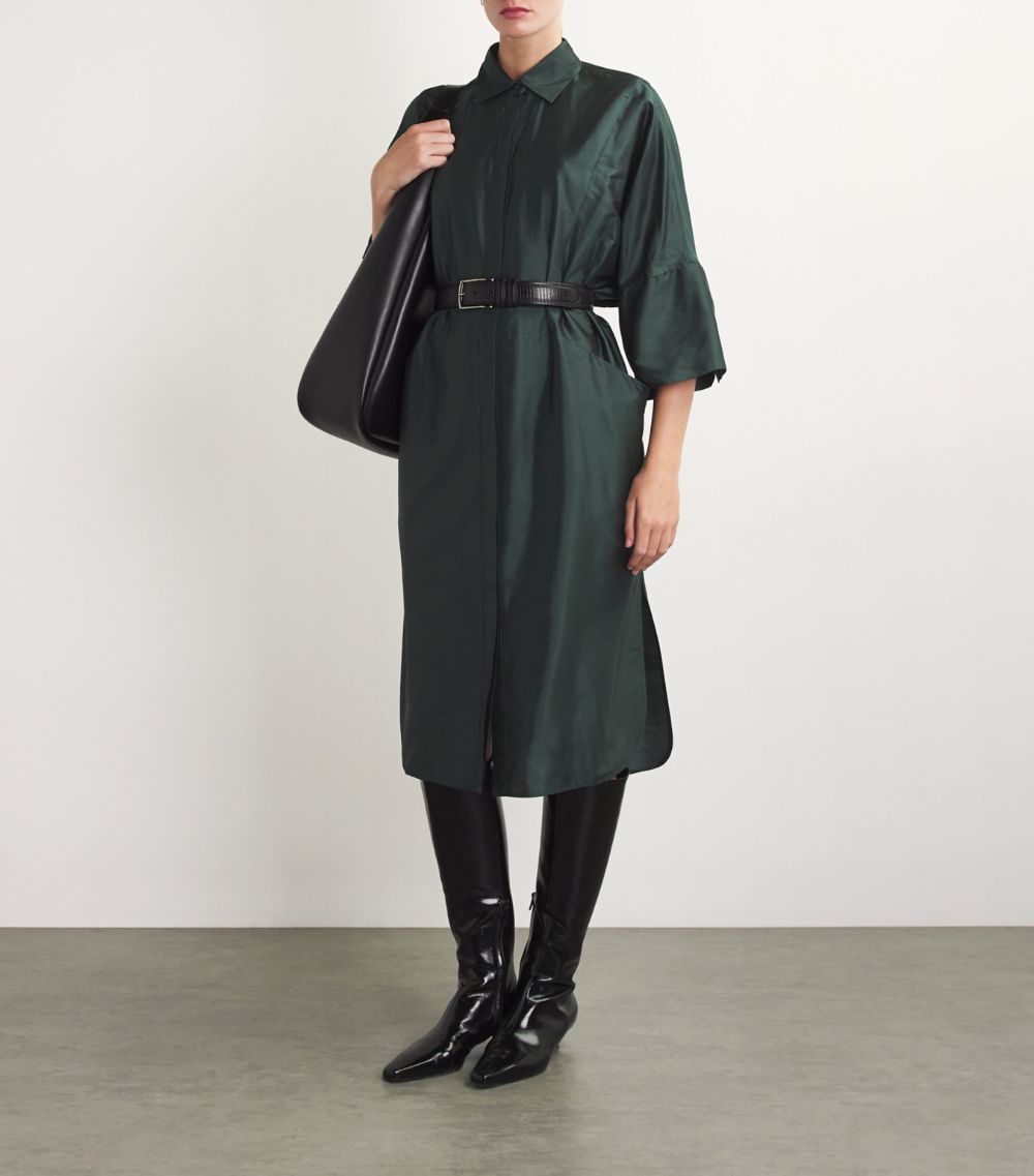 Max Mara Max Mara Cotton Shirt Midi Dress