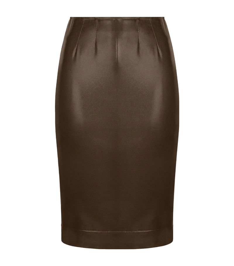 Dolce & Gabbana Dolce & Gabbana Faux Leather Pencil Skirt