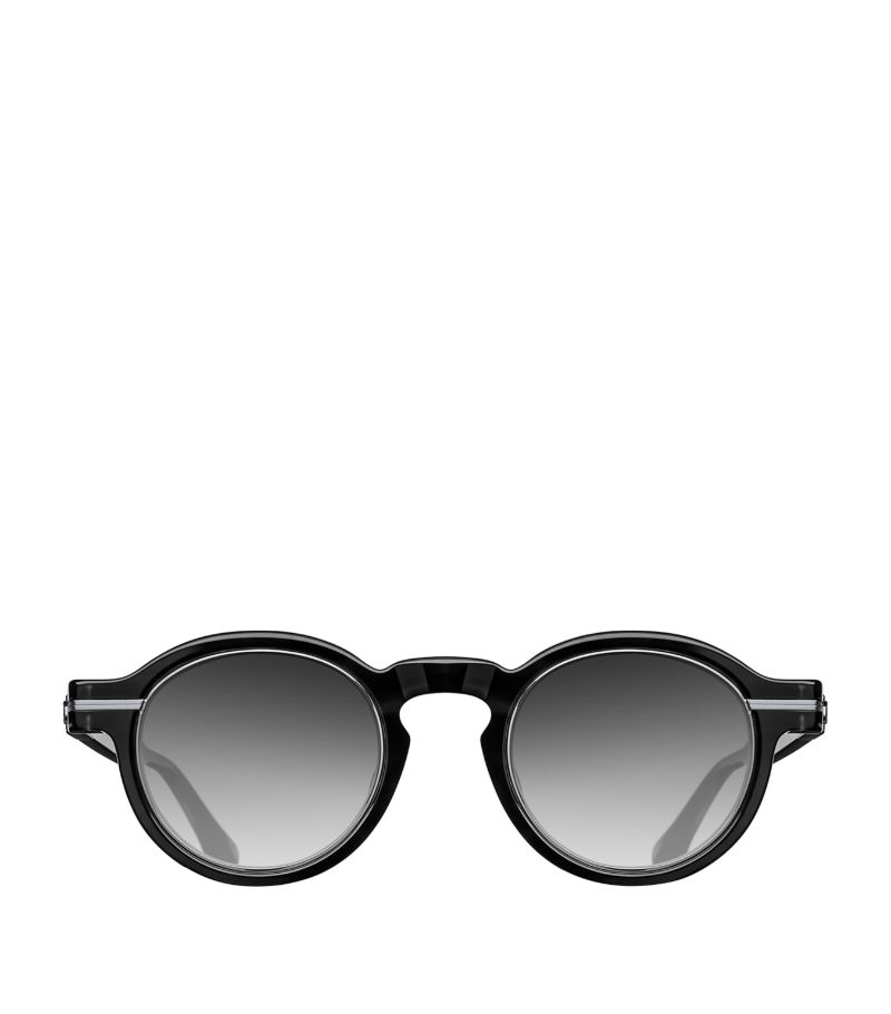 Matsuda Matsuda Thick-Frame Round Sunglasses