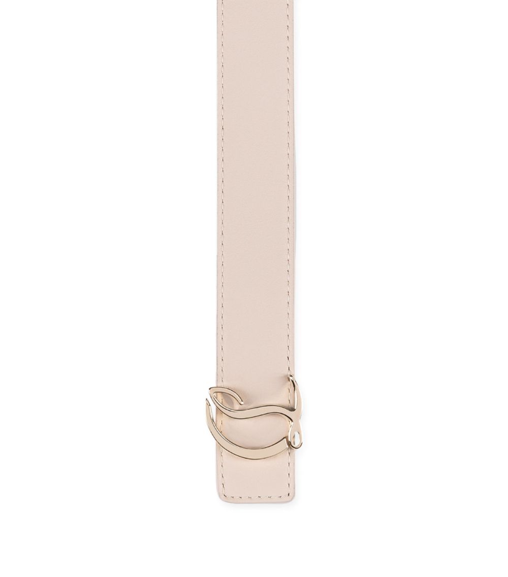 Christian Louboutin Christian Louboutin Cl Logo Leather Belt