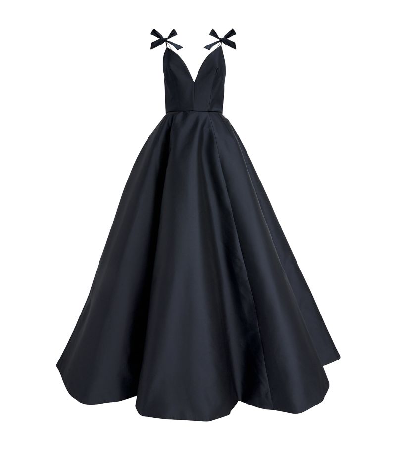 Monique Lhuillier Monique Lhuillier Shoulder-Bow Ball Gown