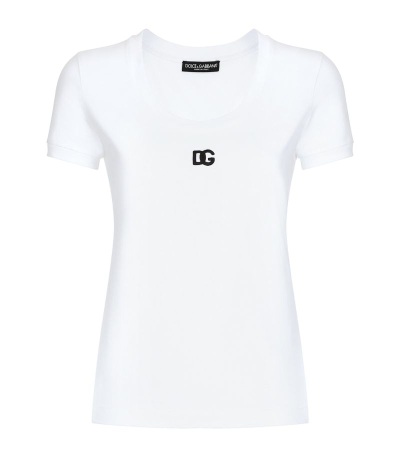 Dolce & Gabbana Dolce & Gabbana Scoop-Neck Logo T-Shirt