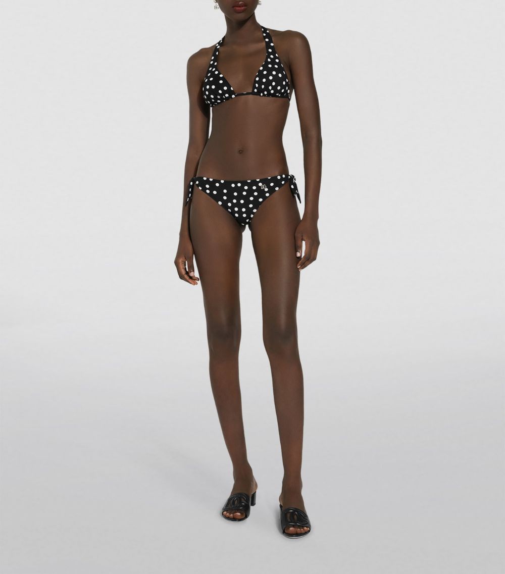 Dolce & Gabbana Dolce & Gabbana Polka-Dot Dg Logo Bikini