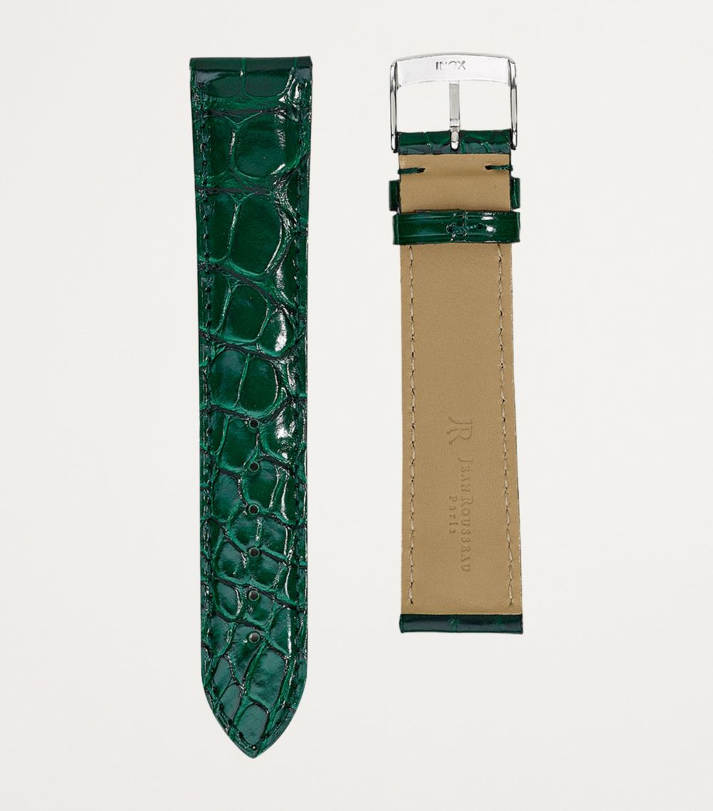 Jean Rousseau Jean Rousseau Classic 3.5 Alligator Leather Watch Strap (18Mm)