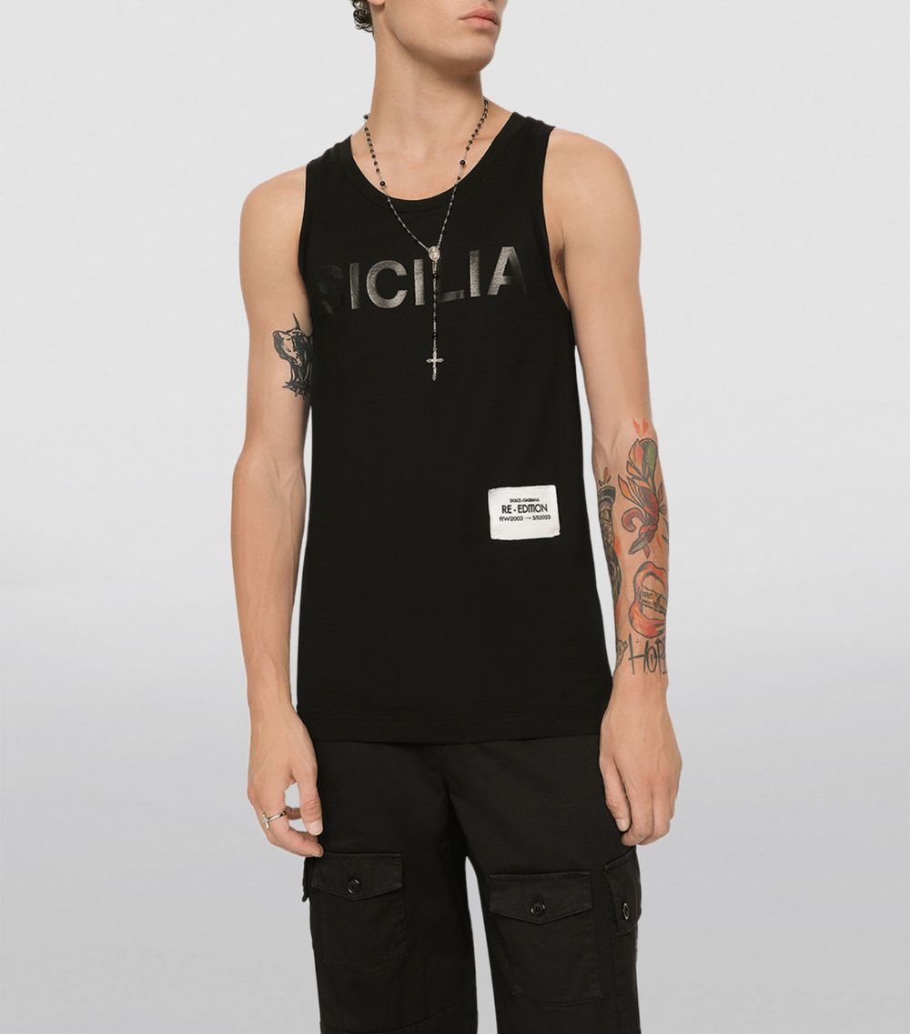 Dolce & Gabbana Dolce & Gabbana Cotton Sicilia Tank Top