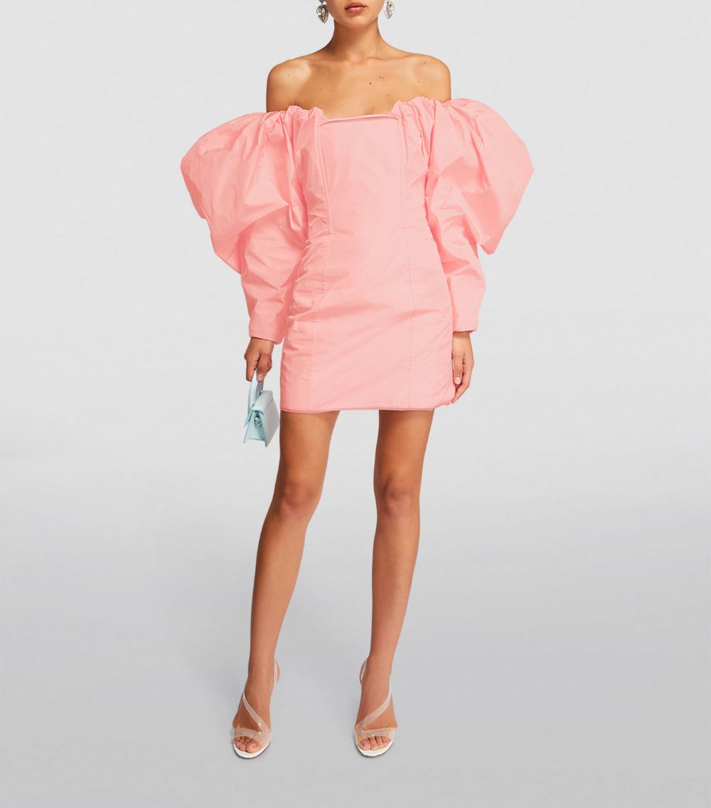 Jacquemus Jacquemus Off-The-Shoulder Taffetas Mini Dress