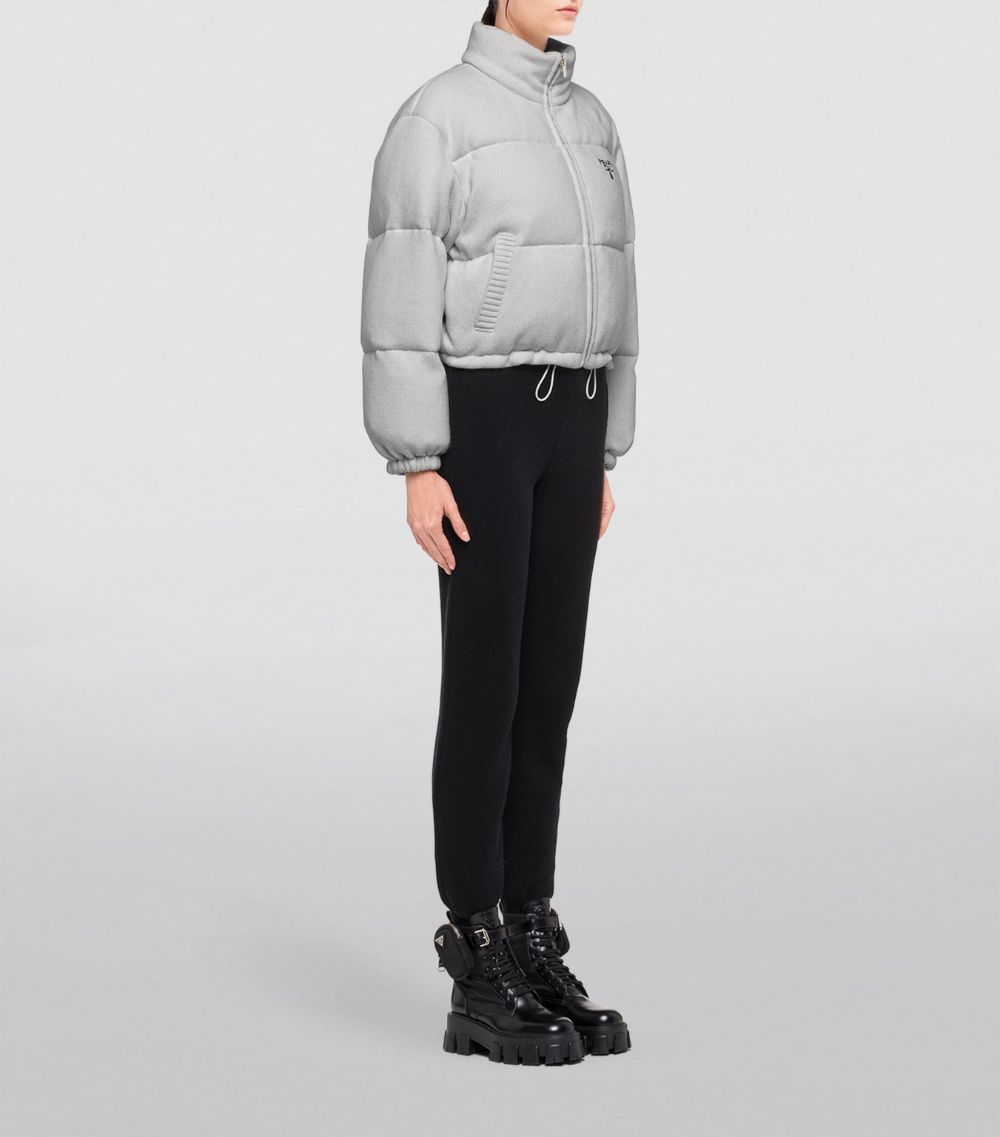 Prada Prada Wool-Cashmere Puffer Jacket