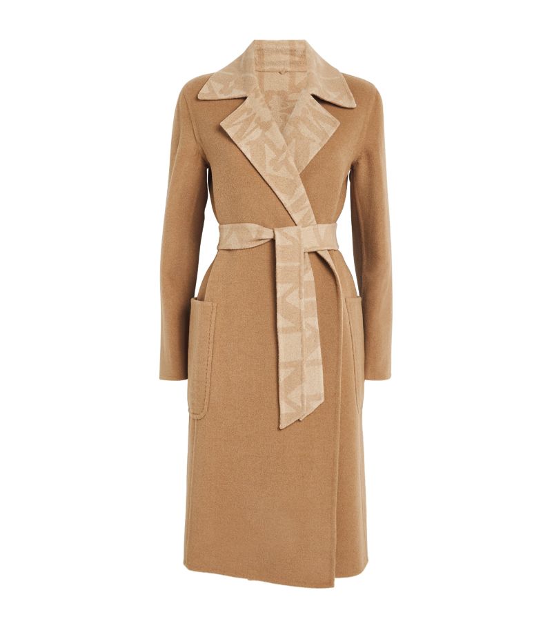 Max Mara Max Mara Camel Reversible Belted Abito Coat