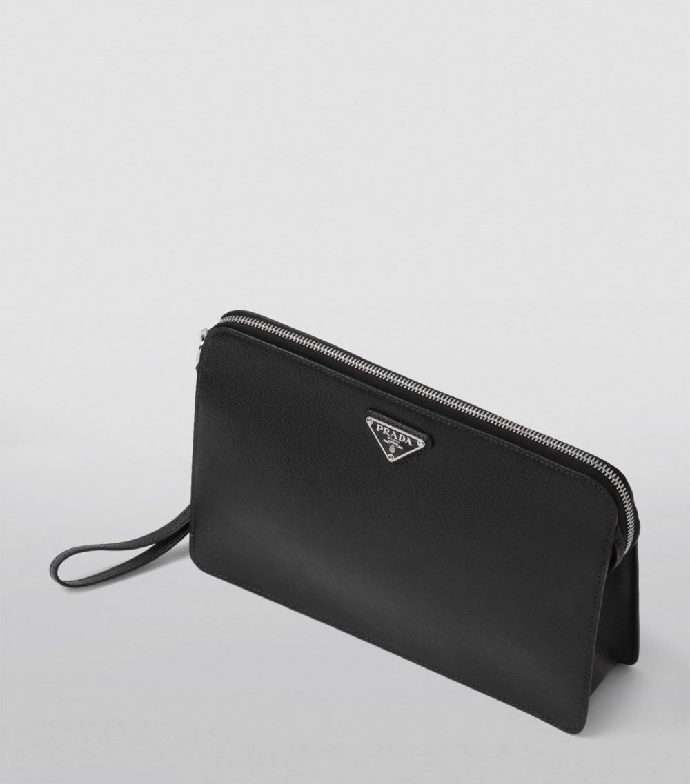 Prada Prada Saffiano Leather Pouch