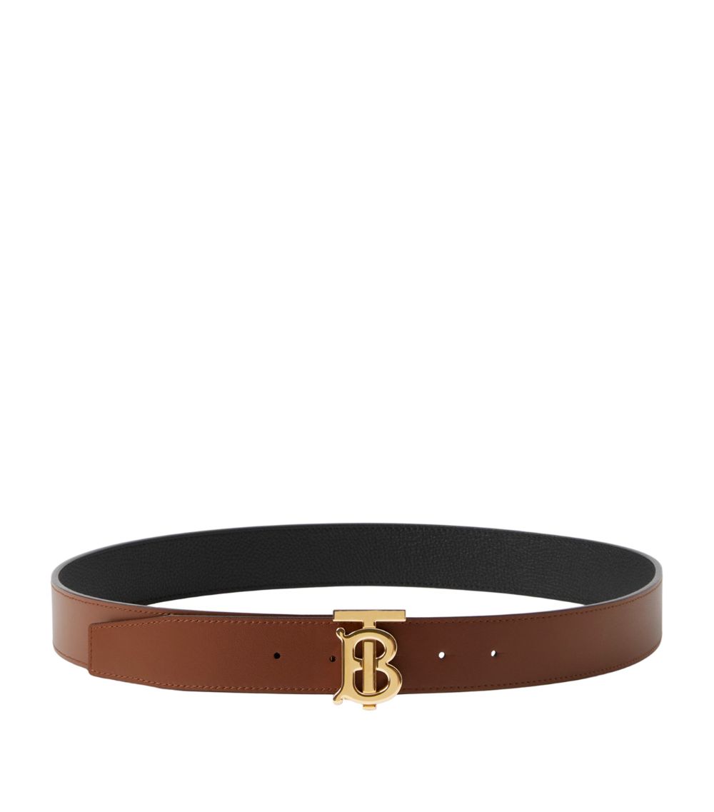 Burberry Burberry Leather Reversible Monogram Belt