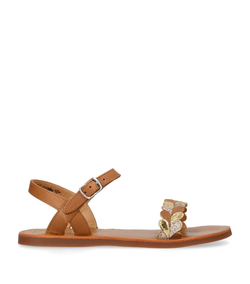 pom d'api Pom D'api Leather Plagette Fern Sandals