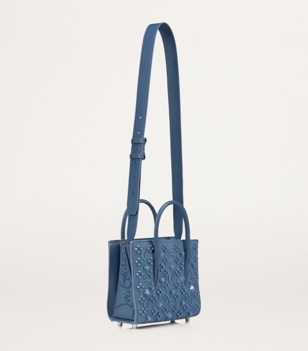 Christian Louboutin Christian Louboutin Paloma Mini Denim Top-Handle Bag