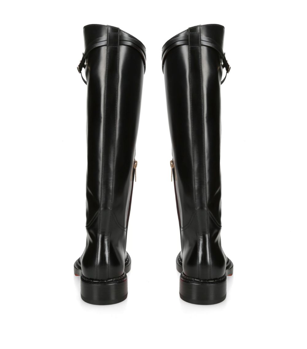 Santoni Santoni Leather Knee-High Boots