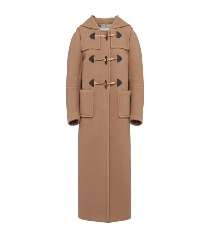 Prada Prada Long Velour Duffle Coat