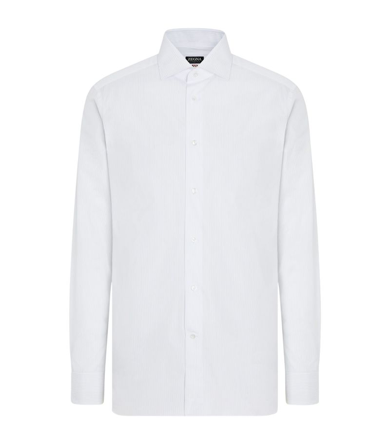 zegna Zegna Centoventimila Cotton Micro-Stripe Shirt