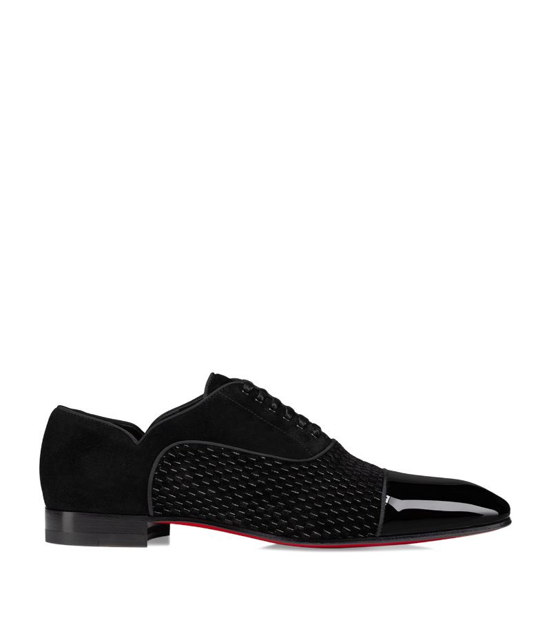 Christian Louboutin Christian Louboutin Greggy Chick Patent Velvet Oxford Shoes