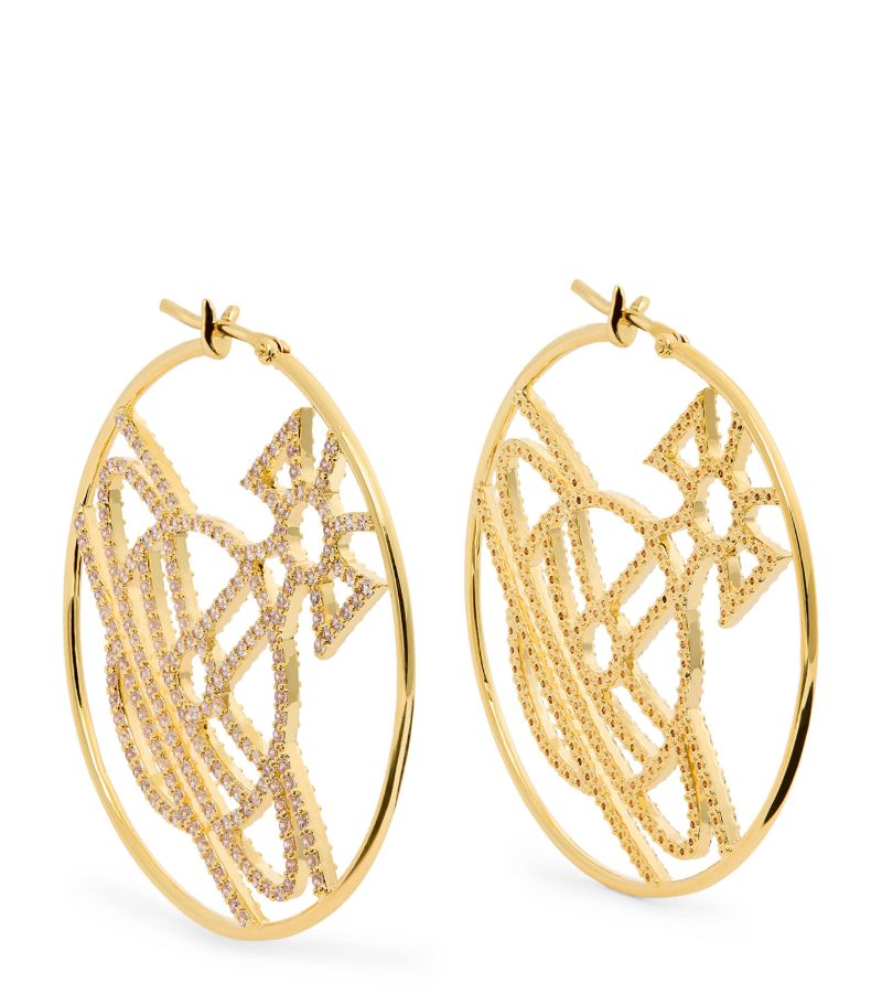 Vivienne Westwood Vivienne Westwood Embellished Eloisa Hoop Earrings