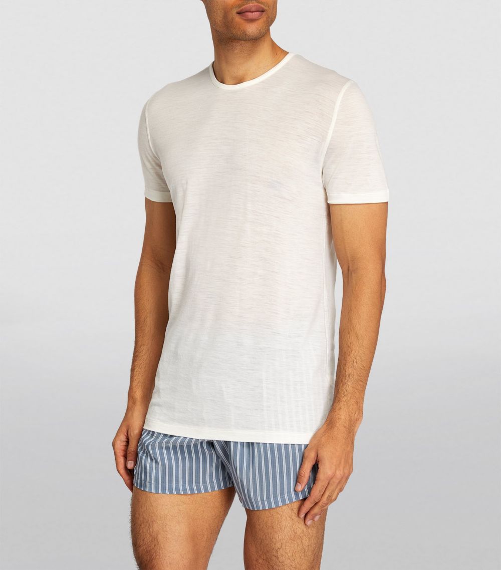 Zimmerli Zimmerli Wool And Silk Short Sleeve Top