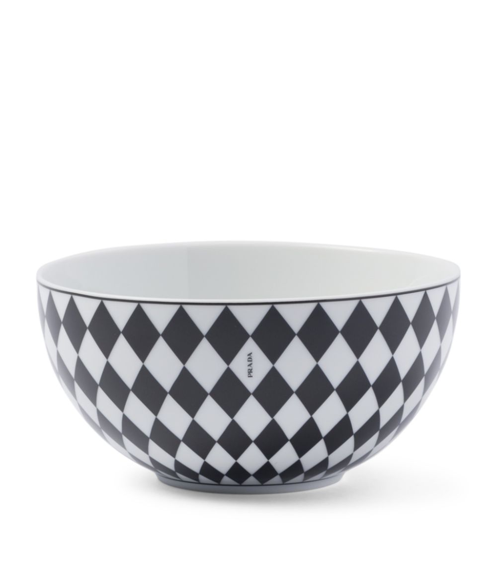 Prada Prada Set Of 2 Chequerboard Soup Bowls (15.5Cm)