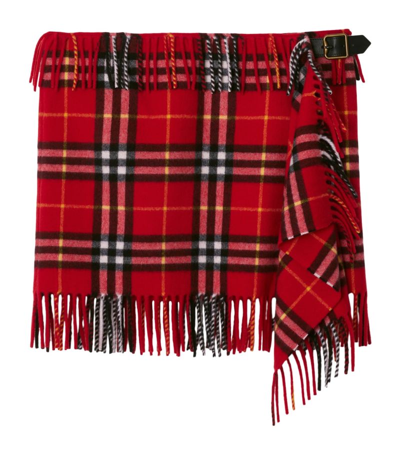 Burberry Burberry Wool-Cashmere Check Mini Kilt