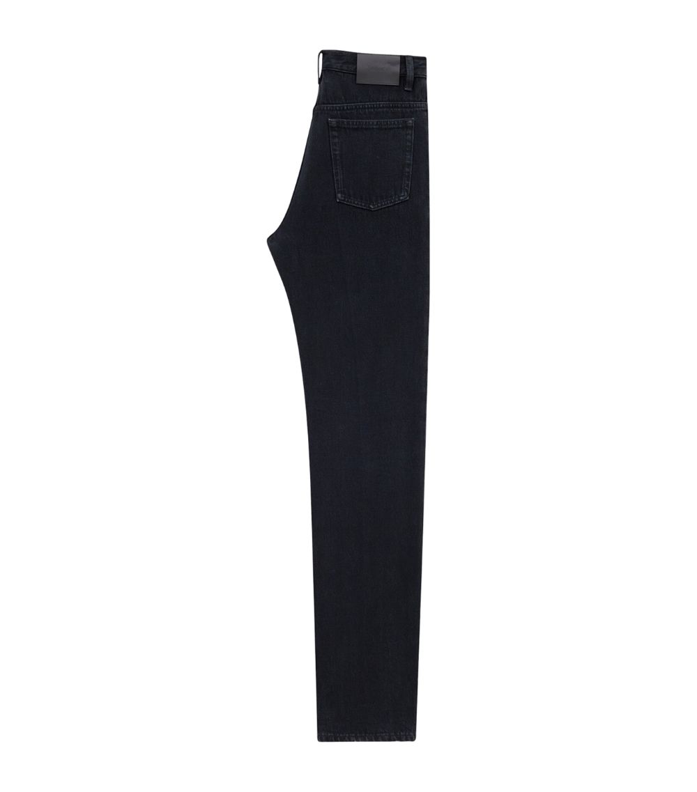 Saint Laurent Saint Laurent Oklahoma Mid-Rise Straight Jeans