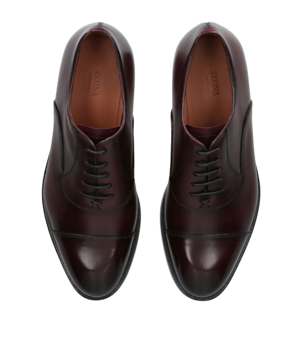 zegna Zegna Leather Torino Oxford Shoes