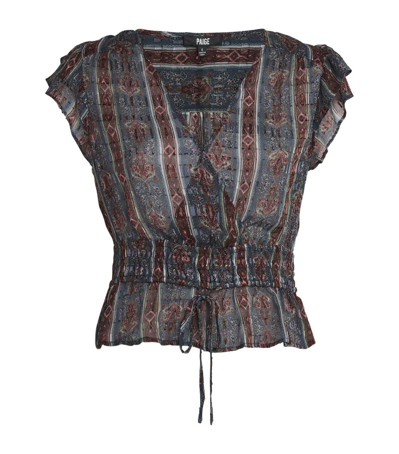 Paige Paige Silk-Blend Pancetta Blouse