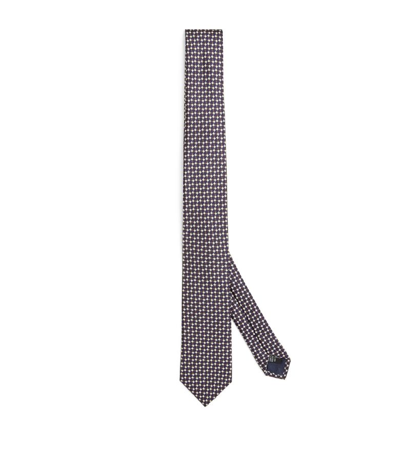 Giorgio Armani Giorgio Armani Silk Geometric Print Tie