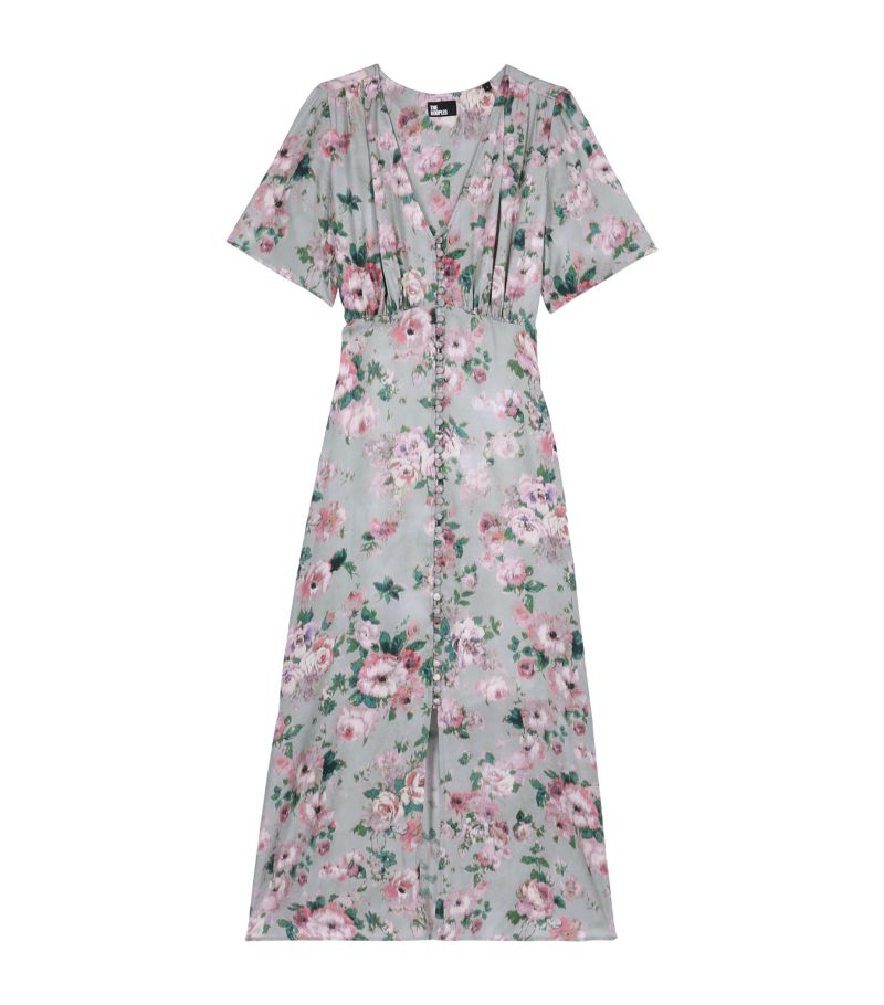 The Kooples The Kooples Floral Print Midi Dress