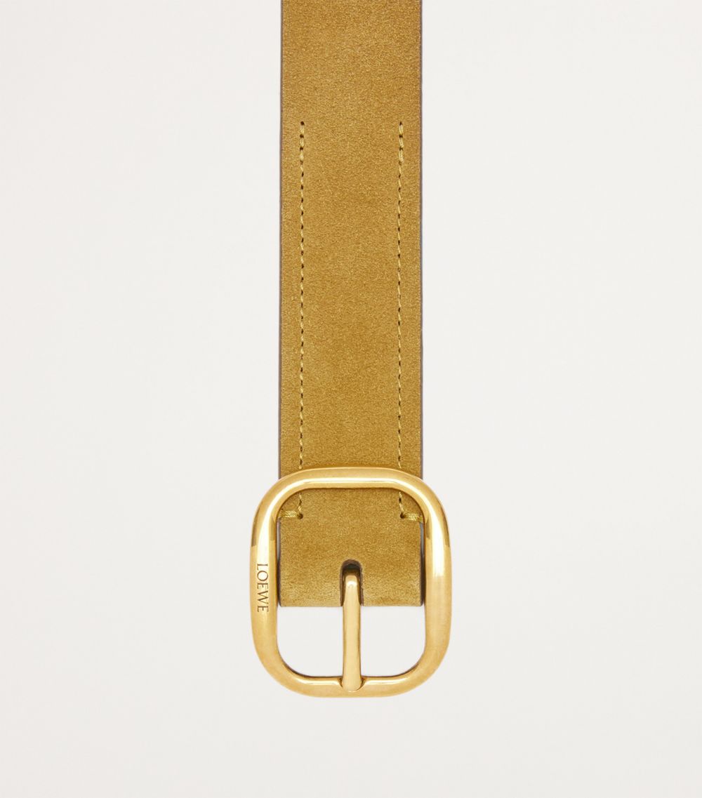 Loewe Loewe Suede Logo Belt