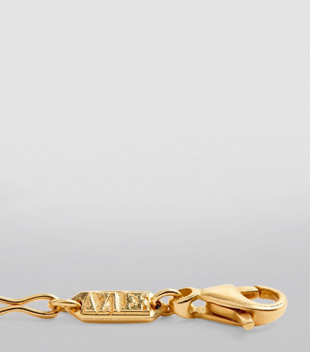 Azlee Azlee Small Yellow Gold Circle-Link Chain Bracelet