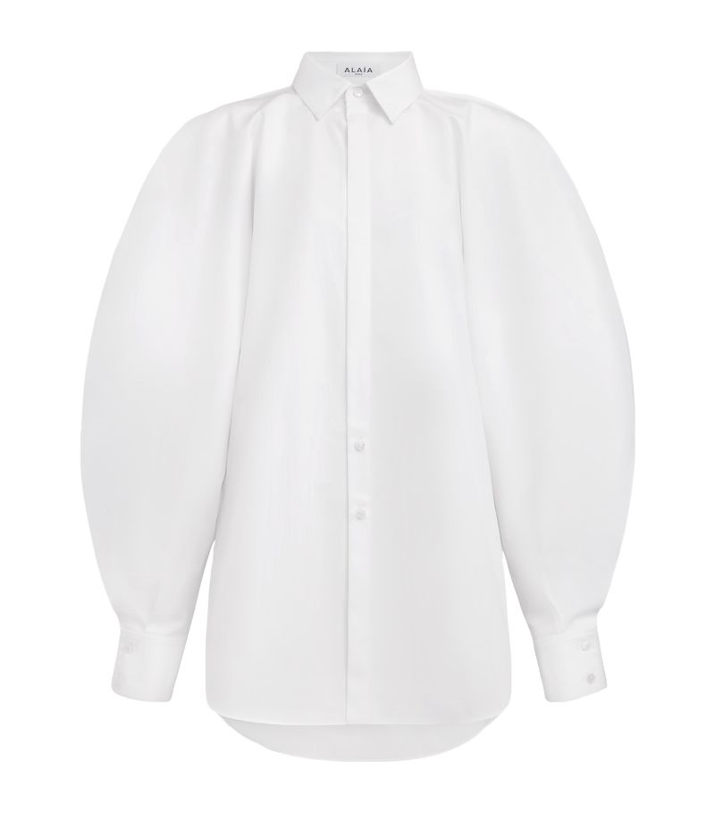 Alaïa Alaïa Cotton Balloon-Sleeve Shirt