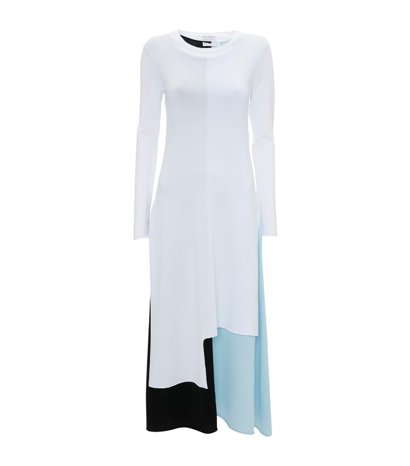 Jw Anderson Jw Anderson Layered Asymmetric Midi Dress