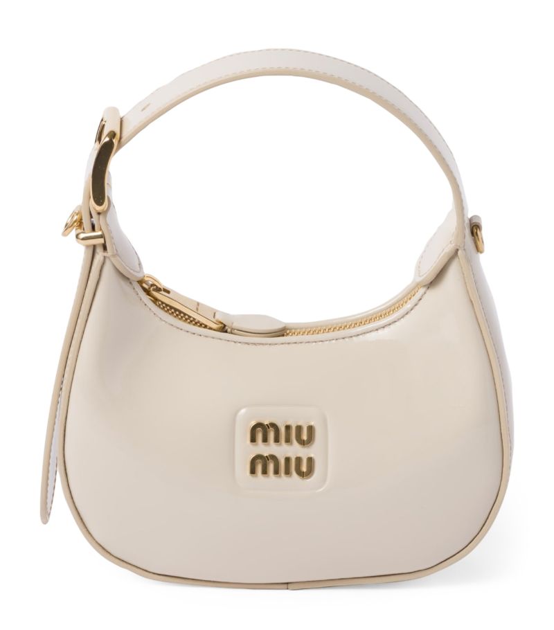 Miu Miu Miu Miu Patent Leather Hobo Shoulder Bag