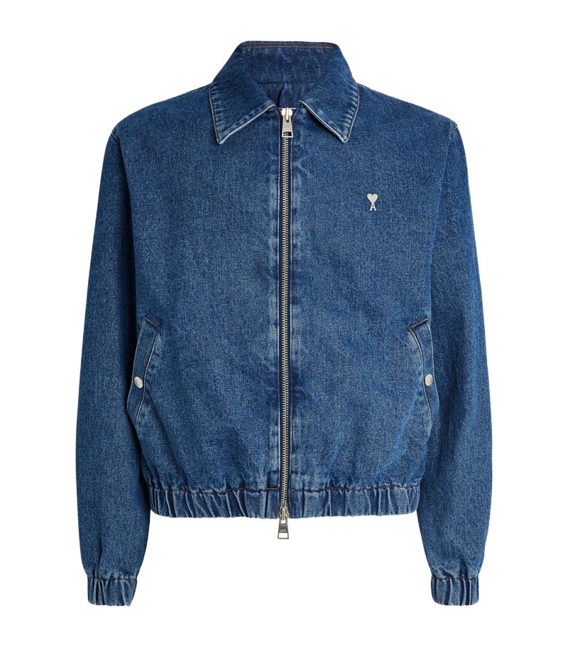 Ami Paris Ami Paris Logo Hardware Denim Jacket