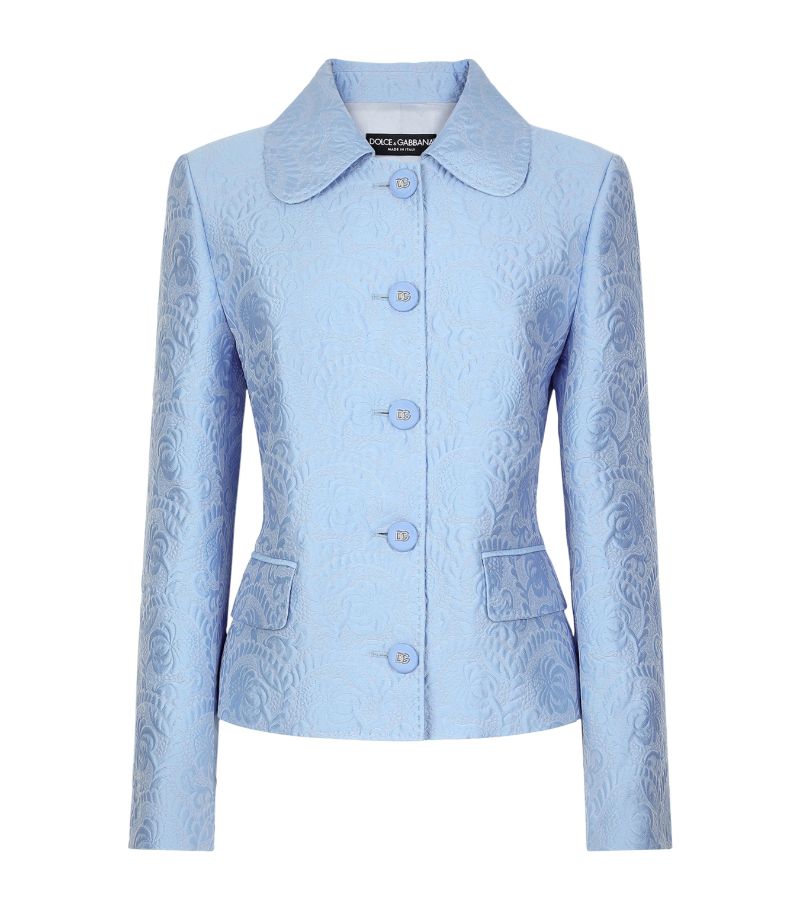 Dolce & Gabbana Dolce & Gabbana Dg Jacquard Fitted Jacket