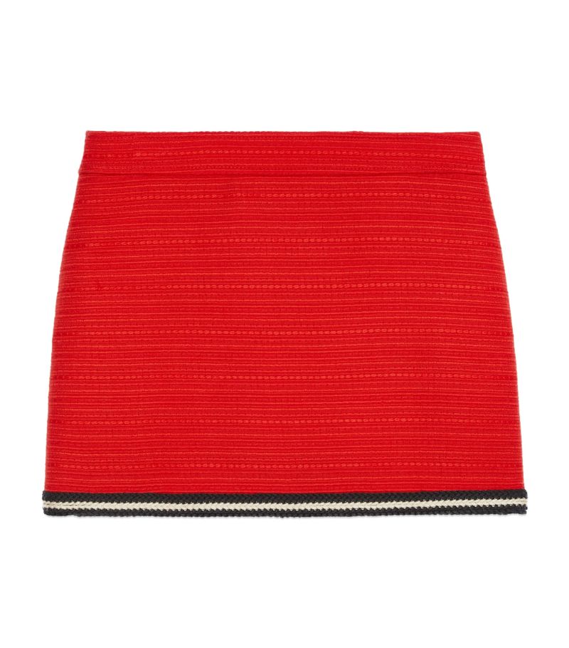 Gucci Gucci Wool Ribbon-Trim Mini Skirt