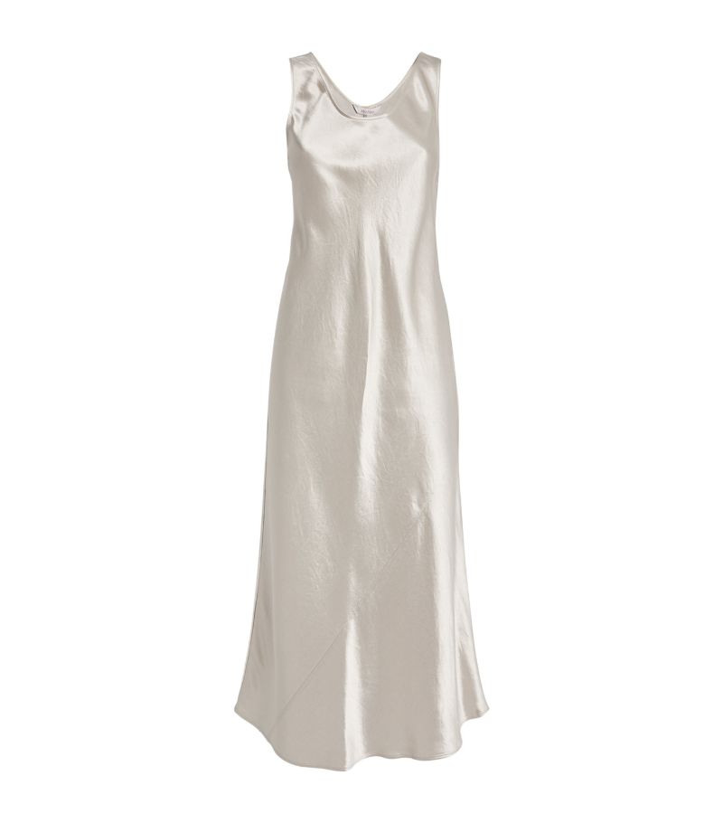 Max Mara Leisure Max Mara Leisure Satin Talete Midi Dress