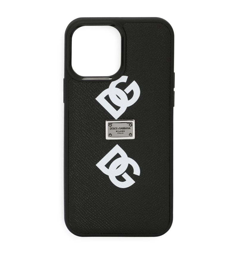 Dolce & Gabbana Dolce & Gabbana Leather Logo Iphone 13 Pro Max Case