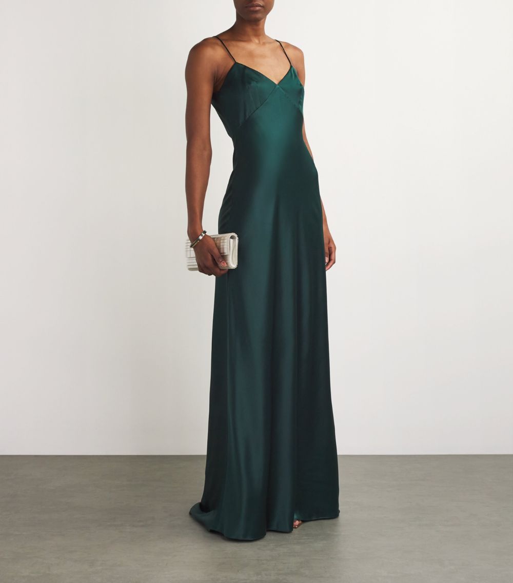 Max Mara Max Mara Silk A-Line Gown