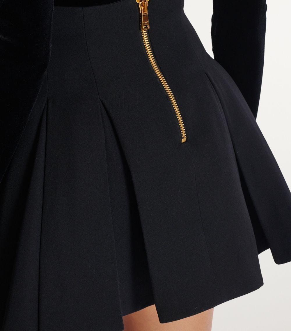 Balmain Balmain Pleated Mini Skirt