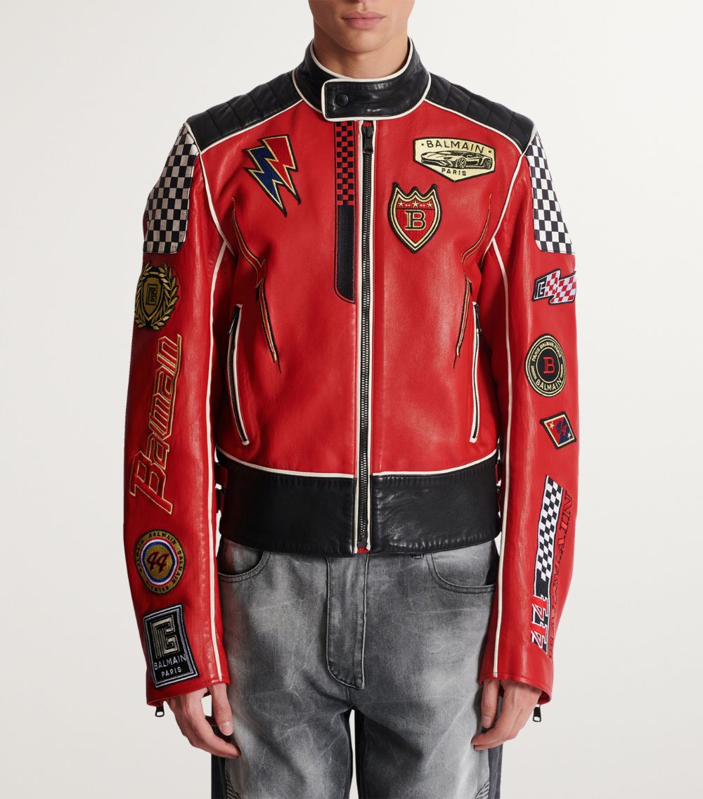 Balmain Balmain Leather Motorcycle Jacket