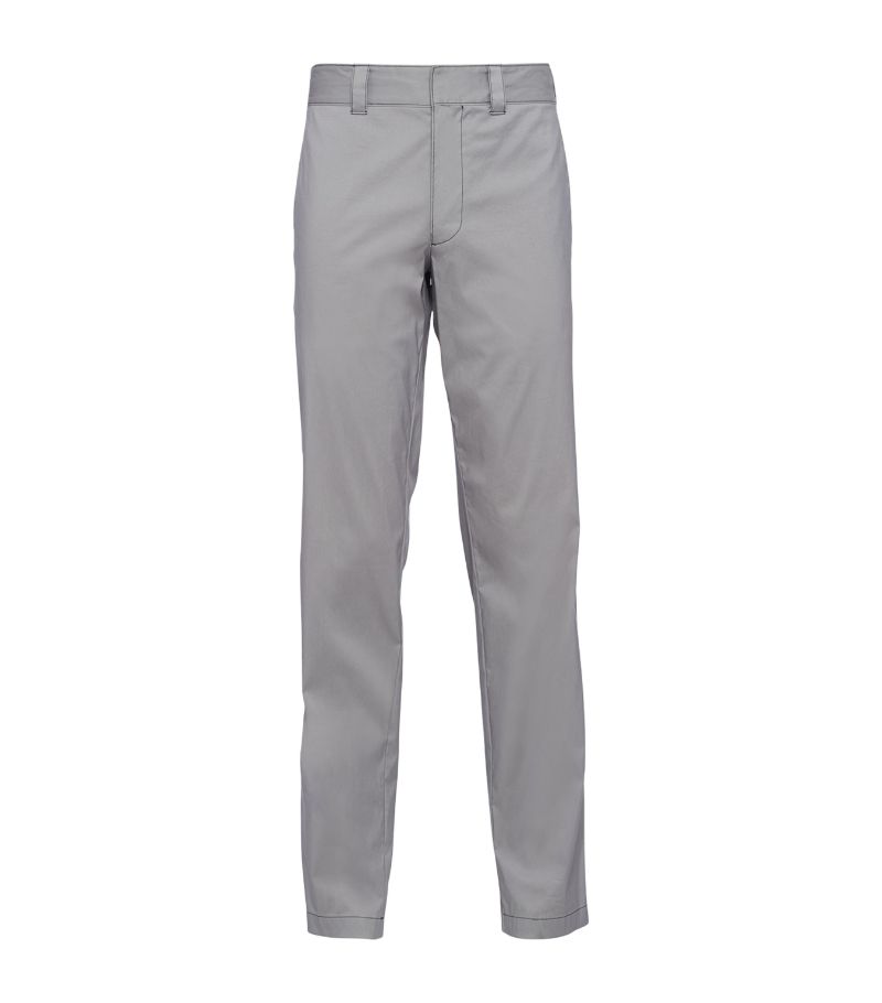 Prada Prada Stretch Cotton-Blend Trousers