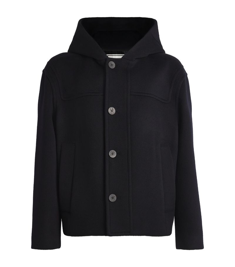 Wooyoungmi Wooyoungmi Wool-Cashmere Hooded Pea Coat