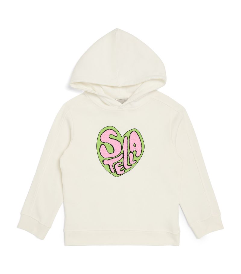 Stella McCartney Kids Stella Mccartney Kids Organic Cotton Logo Heart Hoodie (2-14 Years)