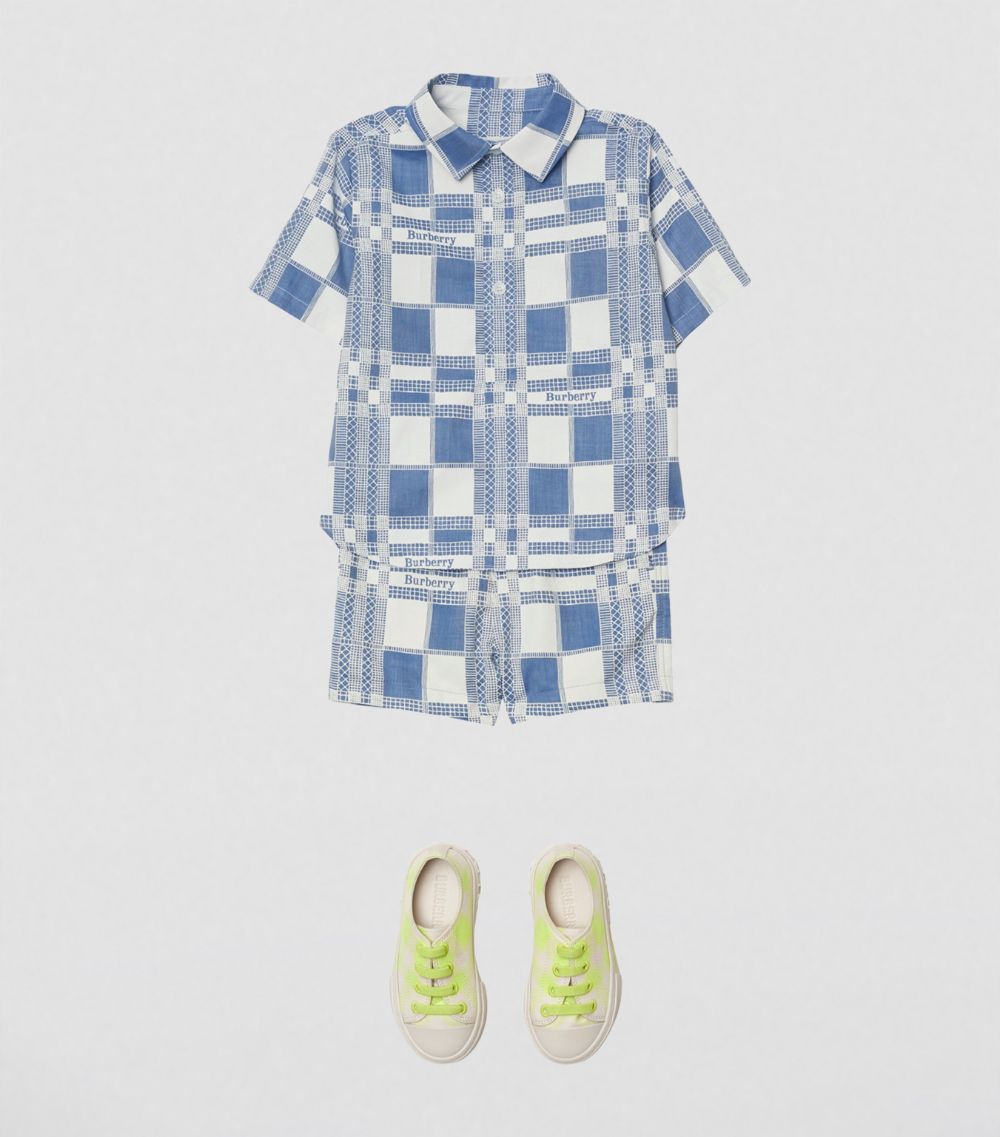 Burberry Burberry Kids Check Logo Shirt (3-14 Years)